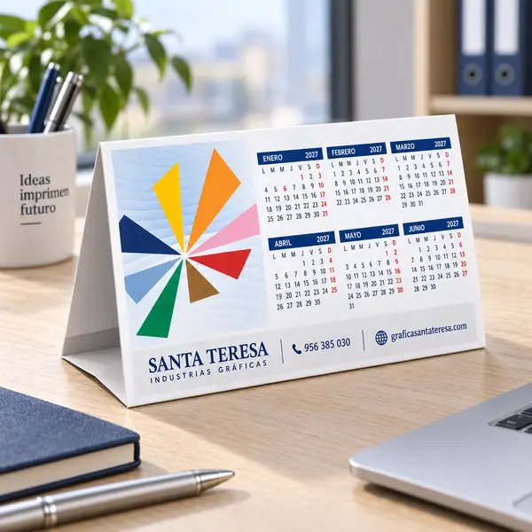 calendario-sobremesa-automontable-personalizado-2027-en-uso-grafica-santa-teresa.webp